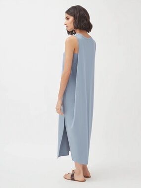 black linen puff sleeve dress Yaya Black Linen Dress